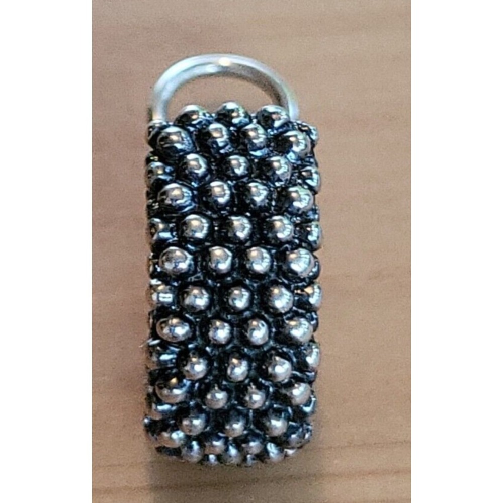 LAGOS Caviar Sterling Silver 925 ONE SINGLE (1) Huggie  Earring 14K Gold Post